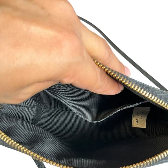 Furla Floral Embossed Soft Leather Crossbody Bag Made in Italy Genuine Leather - Picture 11 of 11